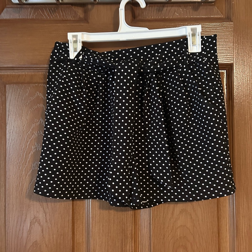 Black and White Polka Dot Shorts